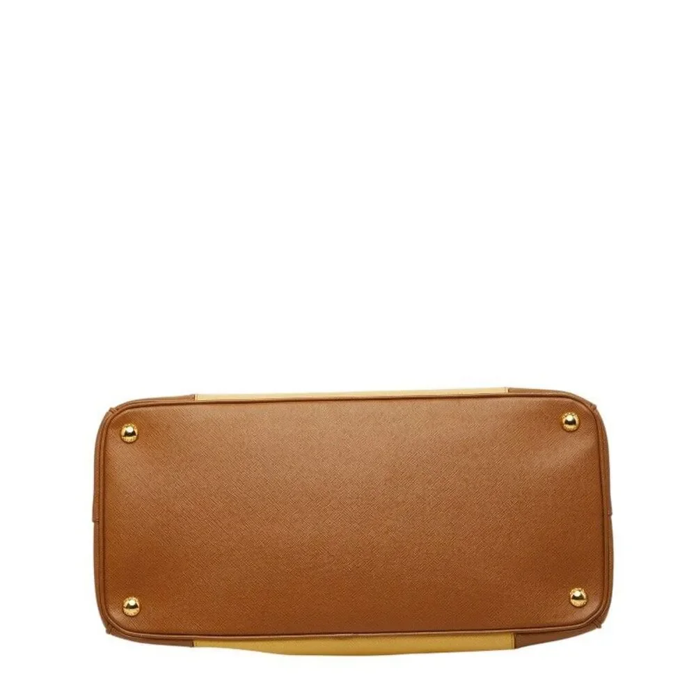 Prada Galleria Large Triangle Logo Handbag